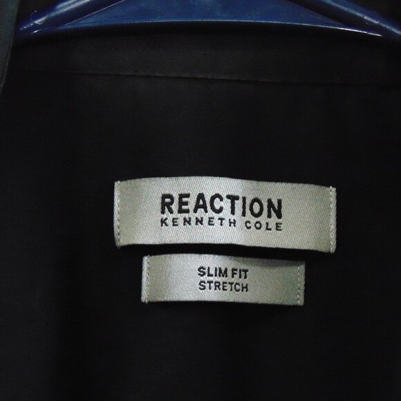 Kenneth Cole Reaction Slim Fit Dress Shirt – Size 15 ½ | 34/35 – Black - Picture 4 of 7